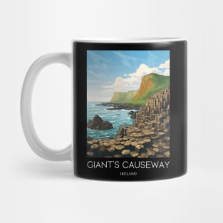 A Pop Art Travel Print of the Giant´s Causeway - Ireland Mug